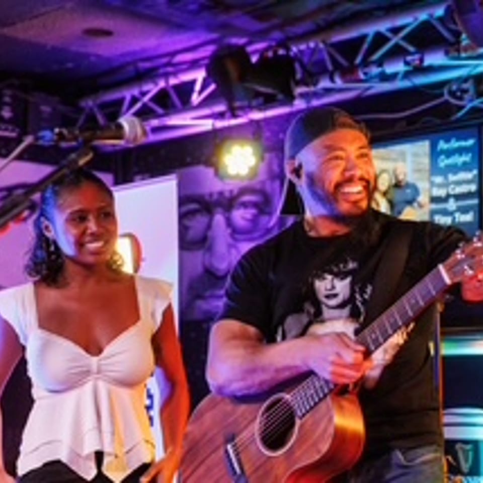Ray Castro and Tania Allen performing